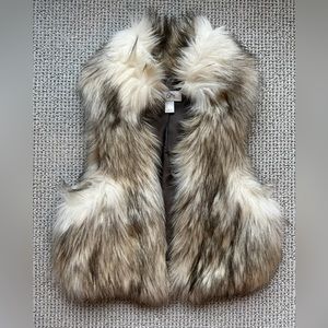 LOFT faux fur vest